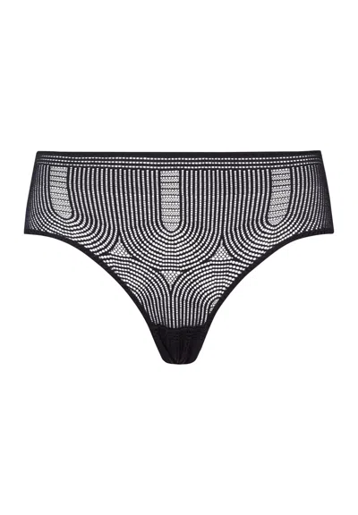 Hanro Martha Lace High Cut Brief In Black