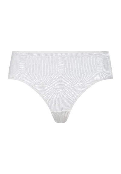 Hanro Martha Lace High Cut Brief In White
