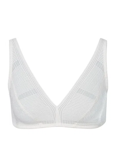 Hanro Martha Lace Soft Cup Bra In White