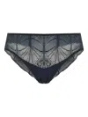Hanro Medium-rise Lace Briefs In Black