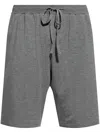 Hanro Leisure Drawstring Jersey Shorts In Stone Melange