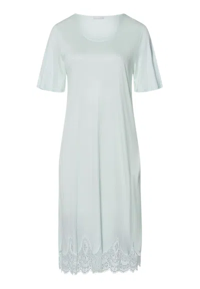 Hanro Melia Round Neck Tencel™ Nightgown In Blue