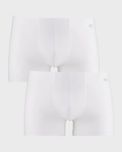 Hanro Men & Apos;s 2-pack Cotton Essentials Boxer Briefs In White