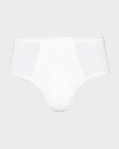 Hanro Men & Apos;s Cotton Full Briefs In White