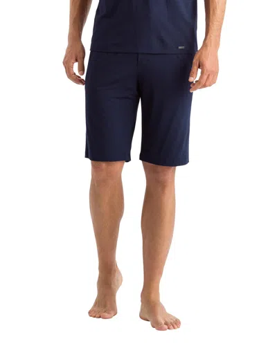 Hanro Night And Day Knit Shorts In Blue