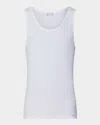Hanro Cotton Essentials Cotton Tank Top In White