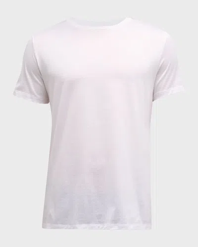 Hanro Men's Cotton Sporty Crewneck T-shirt In White