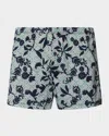 Hanro Men's Cotton Sporty Damask Boxer Shorts In Blue