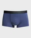 Hanro Micro Touch Trunks In Midnight Navy