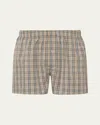 Hanro Fancy Woven Boxers In Casual Check