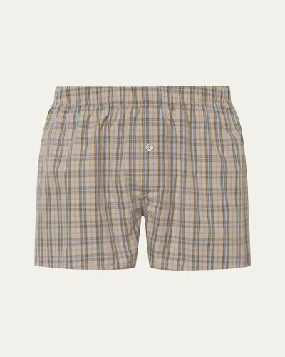 Hanro Fancy Woven Boxers In Casual Check
