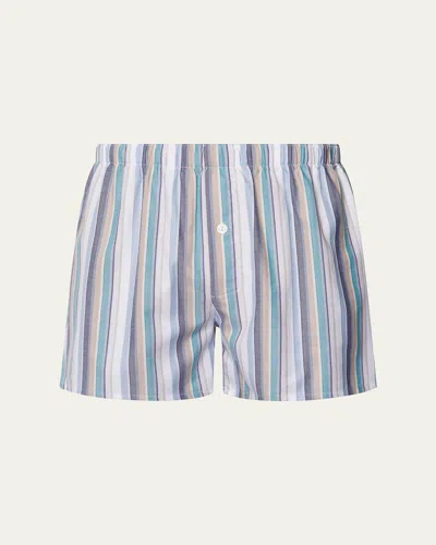 HANRO MEN'S MULTI-STRIPE BOXERS