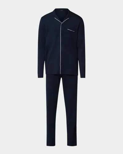 HANRO MEN'S NIGHT & DAY KNIT PAJAMA SET