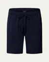 Hanro Men's Night Day Jersey Lounge Shorts In Blue