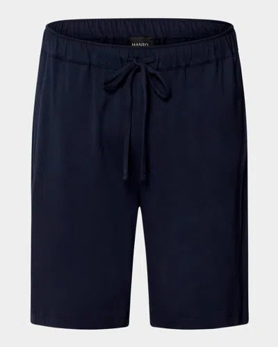 HANRO MEN'S NIGHT DAY JERSEY LOUNGE SHORTS