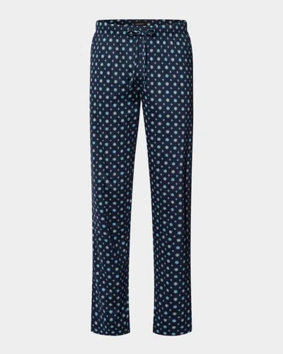 HANRO MEN'S NIGHTDAY KNIT PAJAMA PANTS