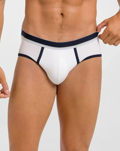 Hanro Men's Pierre Jersey Stretch Briefs In White