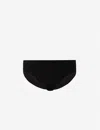 Hanro Mens Black Basic Slim-fit Cotton Briefs In Black
