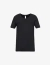 Hanro Basics Stretch-cotton T-shirt In Black