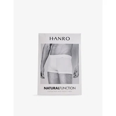 Hanro Mens  Mid-rise Brand-tab Stretch-jersey Trunks