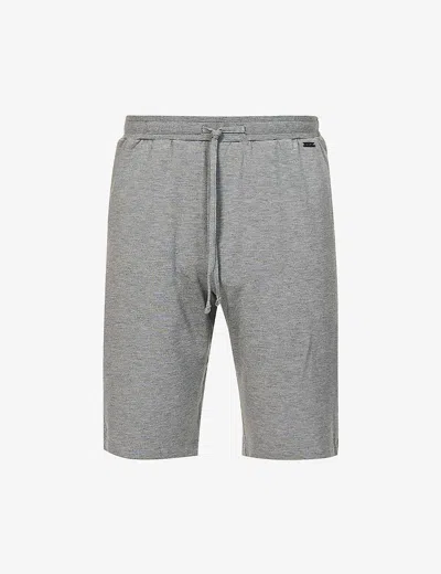Hanro Relaxed-fit Stretch-jersey Shorts In Stone Melange
