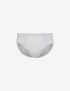 Hanro Mens White Basic Slim-fit Cotton Briefs