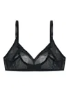 Hanro Mesh Panelled Bra In Black