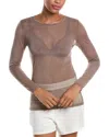 Hanro Mesh Shirt In Brown