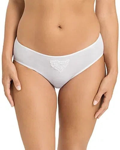 Hanro Michelle Cotton High Cut Brief In White