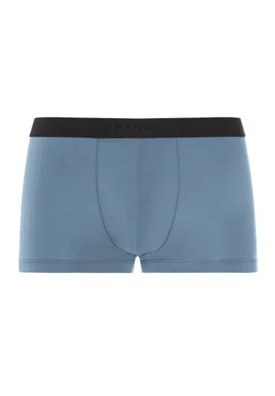 Hanro Micro Touch Boxer Brief In Blue Whale