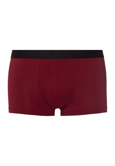 Hanro Micro Touch Boxer Brief In Burgundy