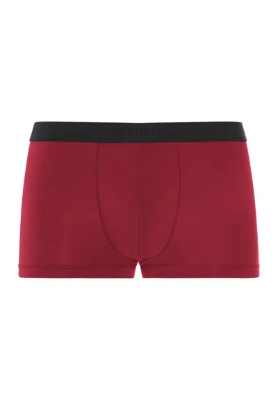 Hanro Micro Touch Boxer Brief In Intense Red
