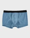 Hanro Micro Touch Boxer Brief In Slate Blue