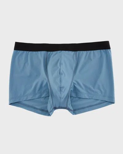 Hanro Micro Touch Boxer Brief In Slate Blue