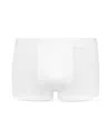 Hanro Stretch Cotton Essentials Long-leg Boxer Briefs In White