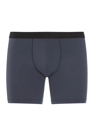 Hanro Micro Touch Long Boxer Brief In Stormy Gray