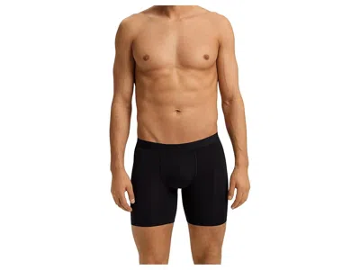 Hanro Micro Touch Long Leg Boxer Brief In Black