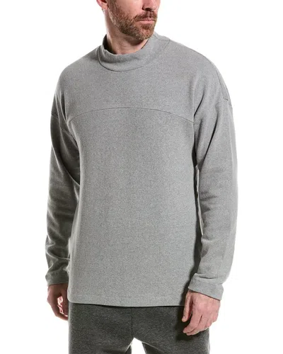 Hanro Mock Neck Pullover In Grey