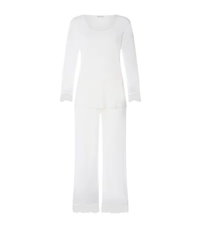 Hanro Modal Cira Pyjama Set In Ivory