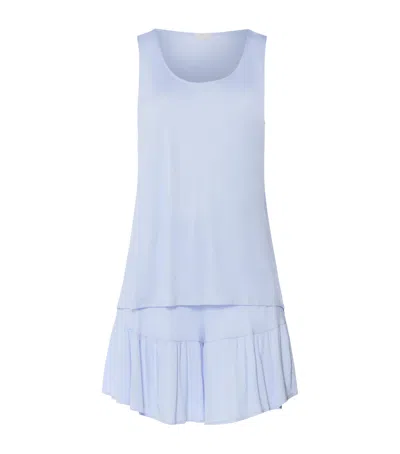 Hanro Modal Isabella Short Pyjama Set In Blue