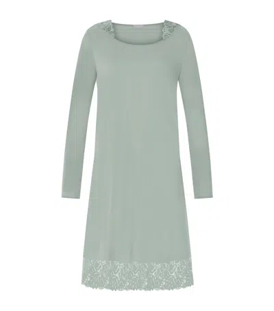 Hanro Modal Nightdress In Green