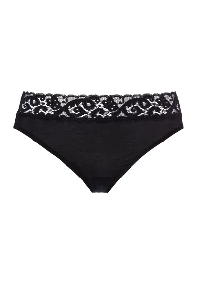 Hanro Moments Cotton High Cut Brief In Multi