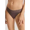 Hanro Moments High Cut Bikini In Stonewash