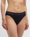 HANRO MOMENTS HIGH-CUT LACE-TRIM BRIEFS