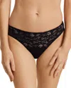 Hanro Moments Lace Bikini In Black