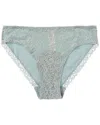 Hanro Moments Lace Bikini In Blue