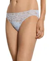 Hanro Moments Lace Bikini In Blue