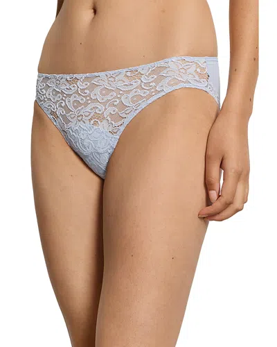 Hanro Moments Lace Bikini In Blue