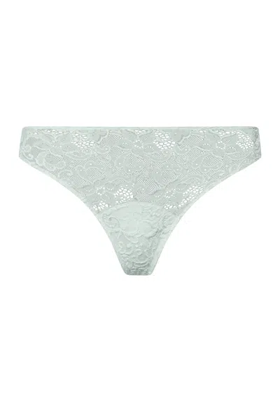 Hanro Moments Lace Bikini In Green