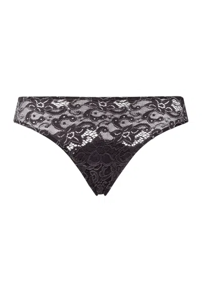 Hanro Moments Lace Bikini In Black